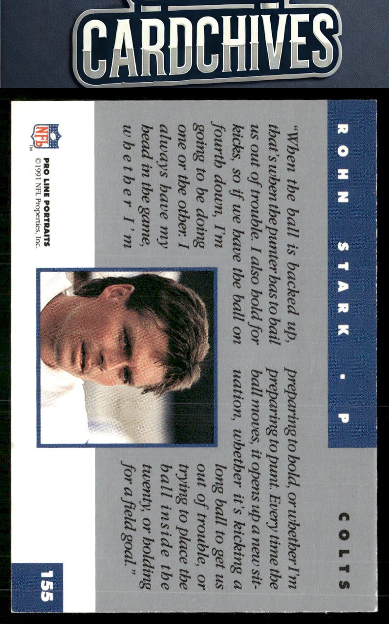 Rohn Stark 1991 Pro Line Portraits #155