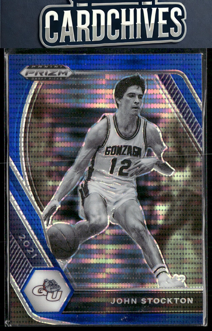 John Stockton 2021 Panini Prizm Draft Picks #87 Blue Pulsar
