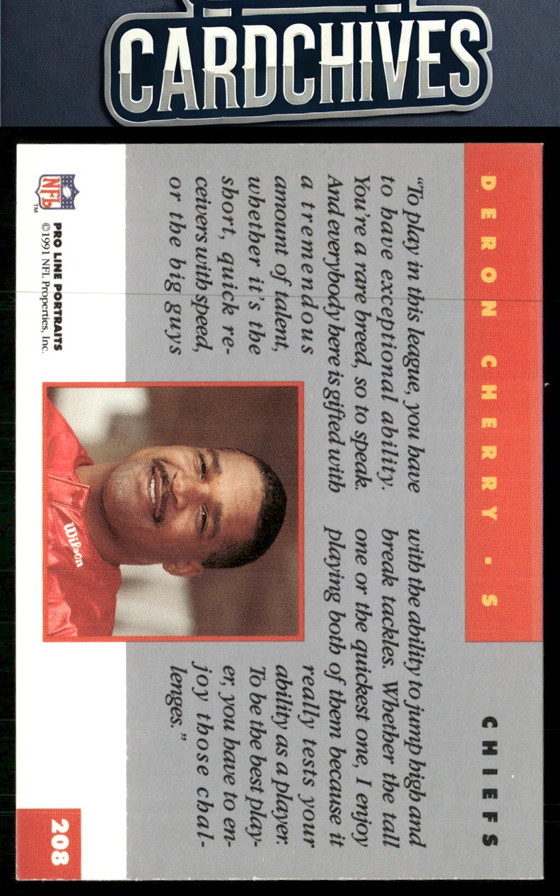 Deron Cherry 1991 Pro Line Portraits #208