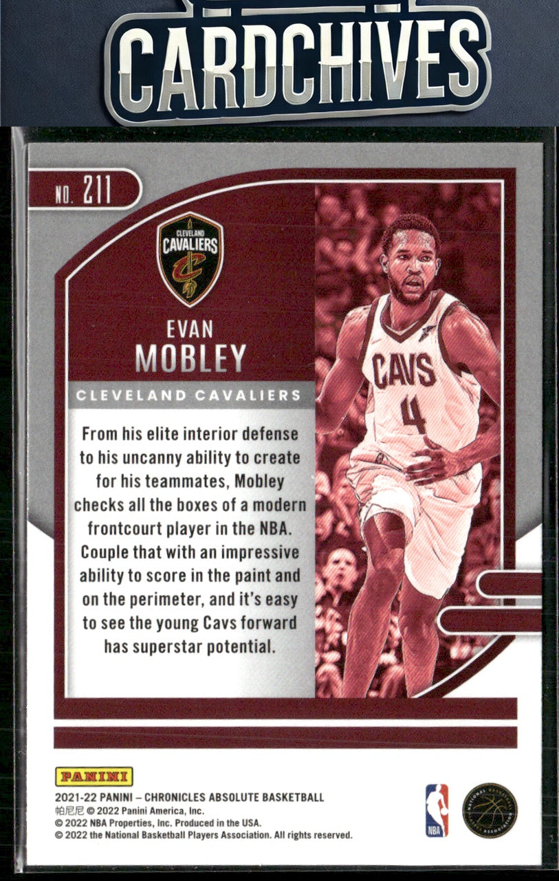 Evan Mobley 2021-22 Panini Chronicles #211 Bronze RC RC