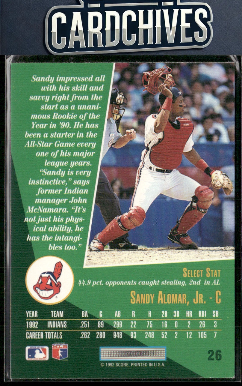 Sandy Alomar, Jr. 1993 Select #26