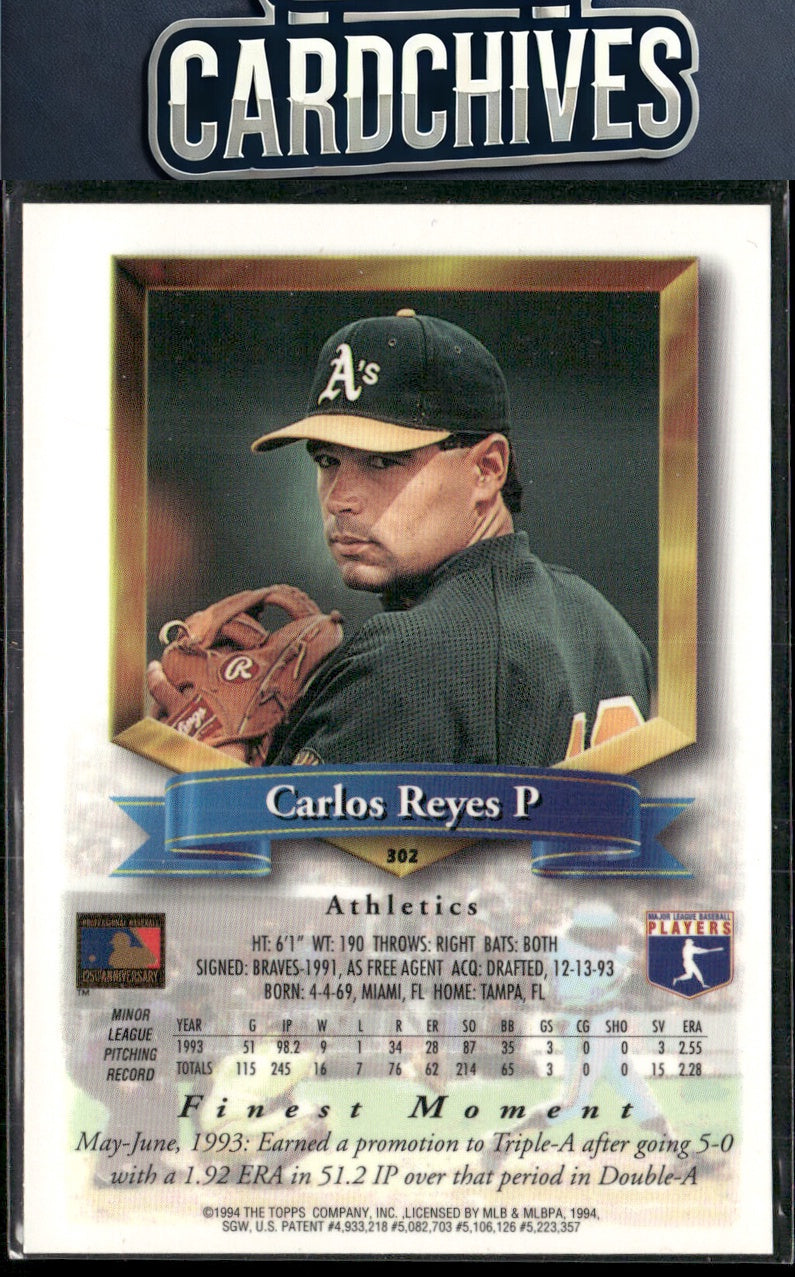 Carlos Reyes 1994 Finest #302 RC RC