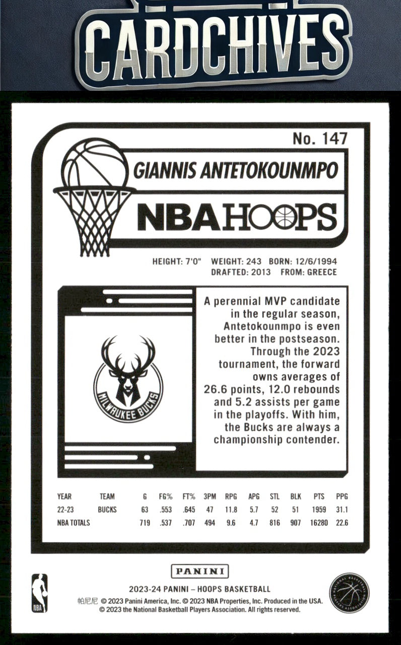 Giannis Antetokounmpo 2023-24 Hoops Winter #147