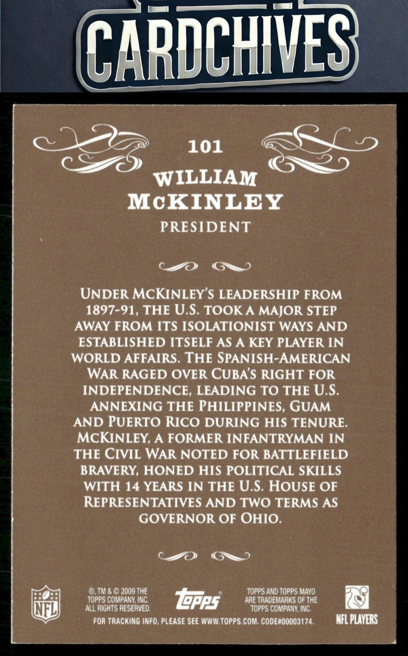 William McKinley 2009 Topps Mayo #101