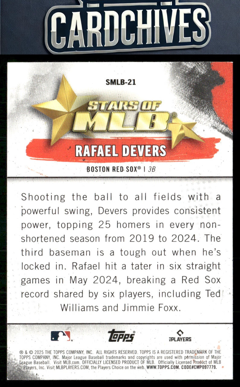 Rafael Devers 2025 Topps #SMLB-21 Stars of MLB