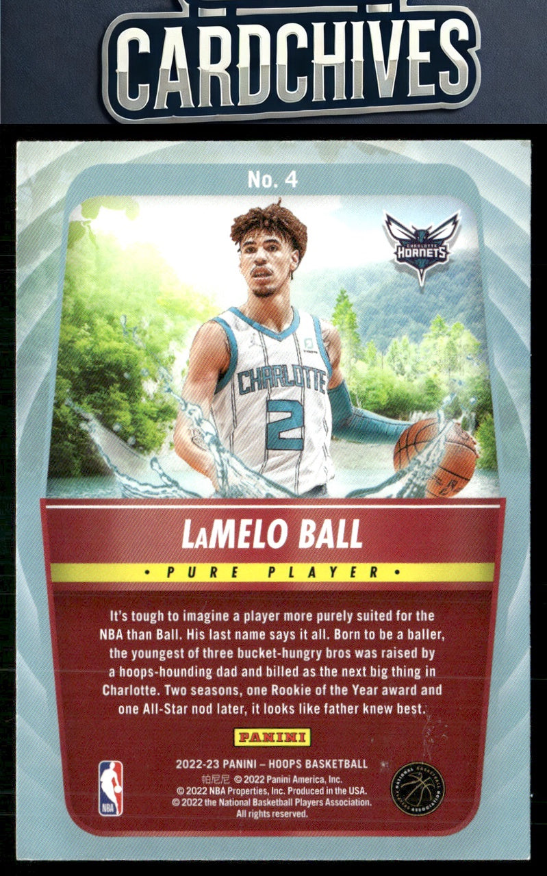 LaMelo Ball 2022-23 Hoops Winter #4 Pure Players