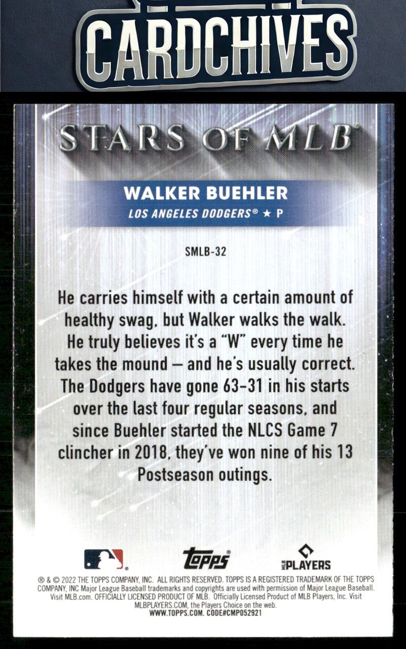 Walker Buehler 2022 Topps #SMLB-32 Stars of MLB