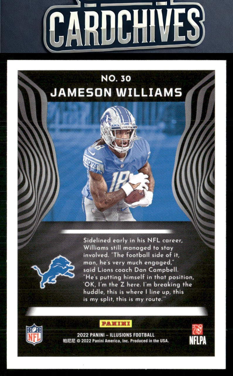 Jameson Williams 2022 Panini Illusions - Retail #30 Rookie