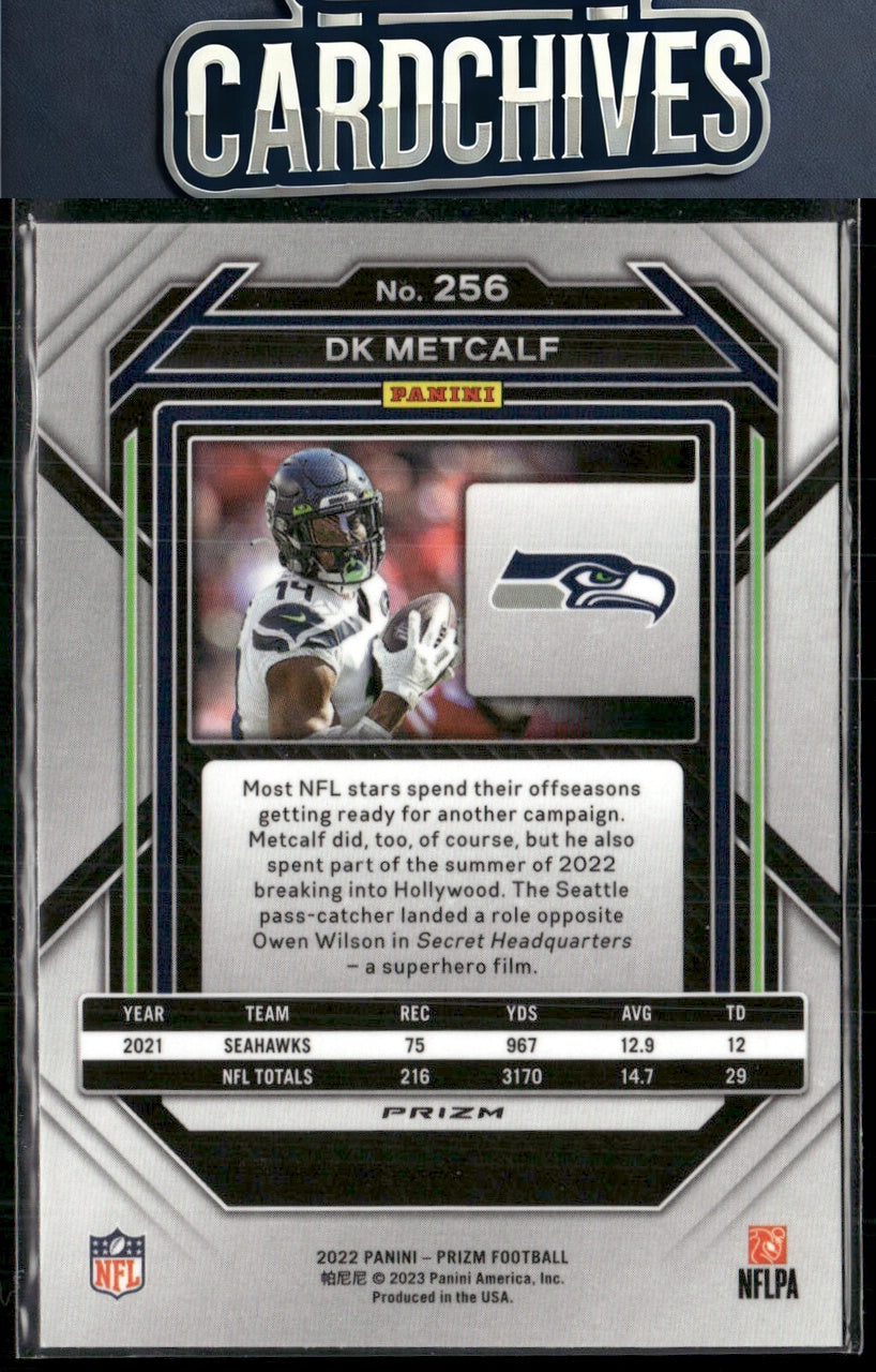 DK Metcalf 2022 Panini Prizm #256 Silver