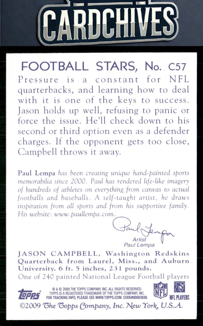 Jason Campbell 2009 Topps National Chicle #C57
