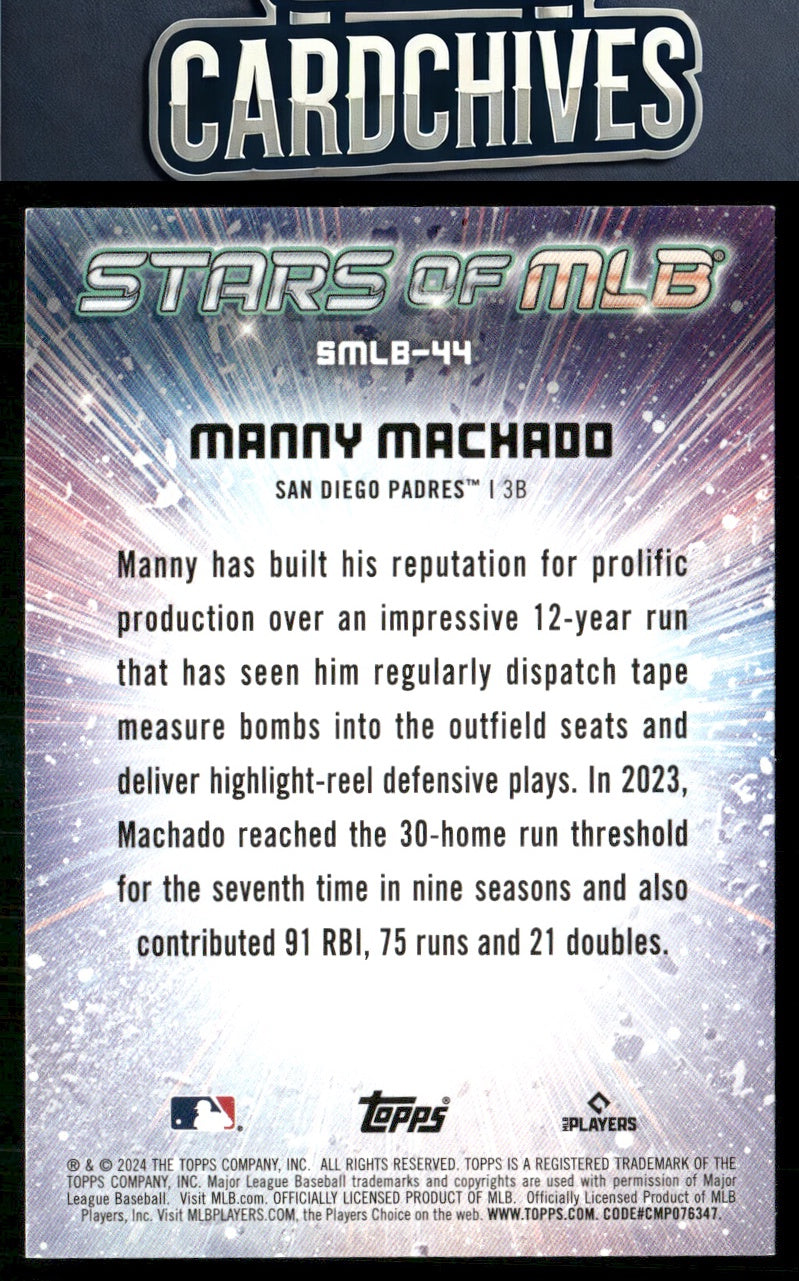 Manny Machado 2024 Topps #SMLB-44 Stars of MLB