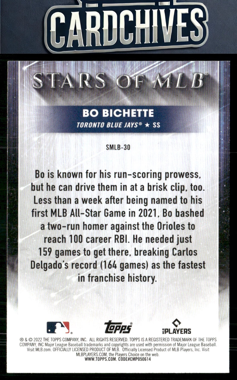 Bo Bichette 2022 Topps #SMLB-30 Stars of MLB