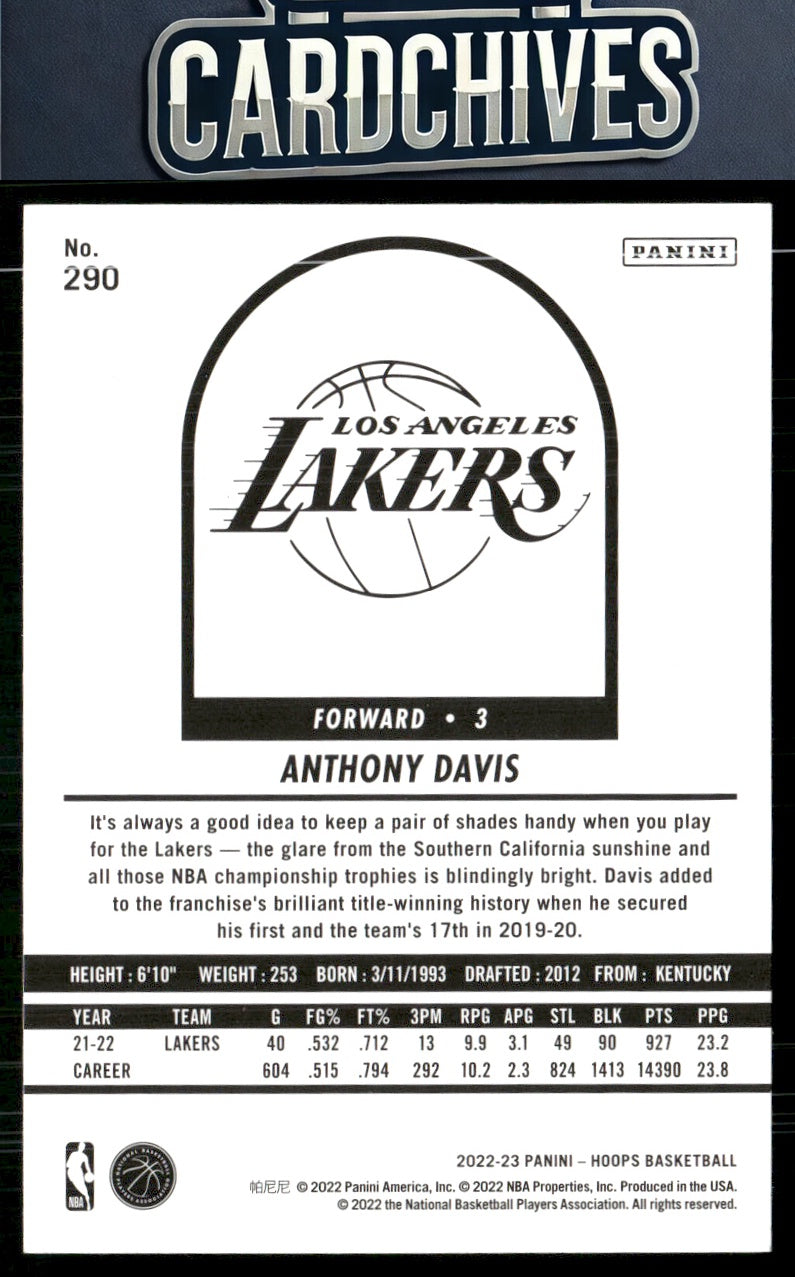 Anthony Davis 2022-23 Hoops Winter #290