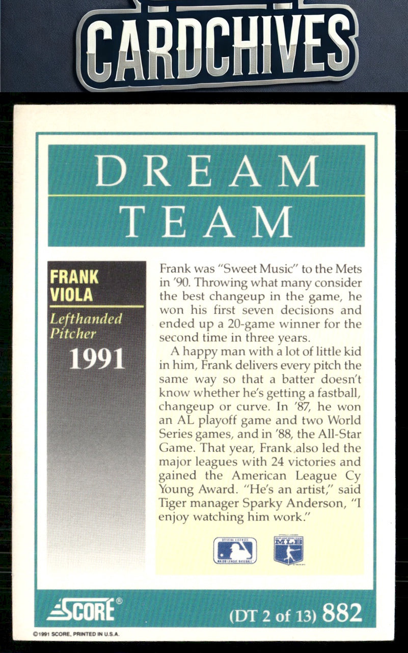 Frank Viola 1991 Score #882