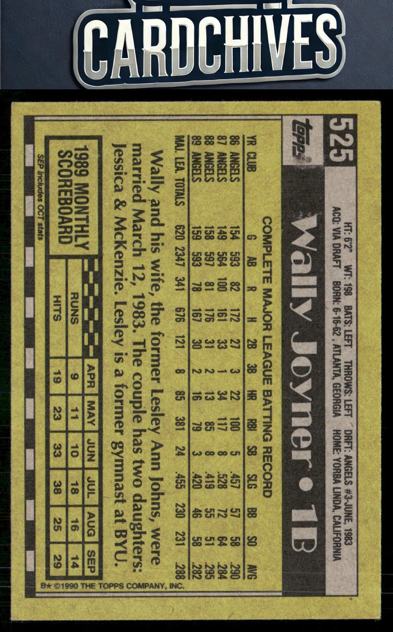 Wally Joyner 1990 Topps #525