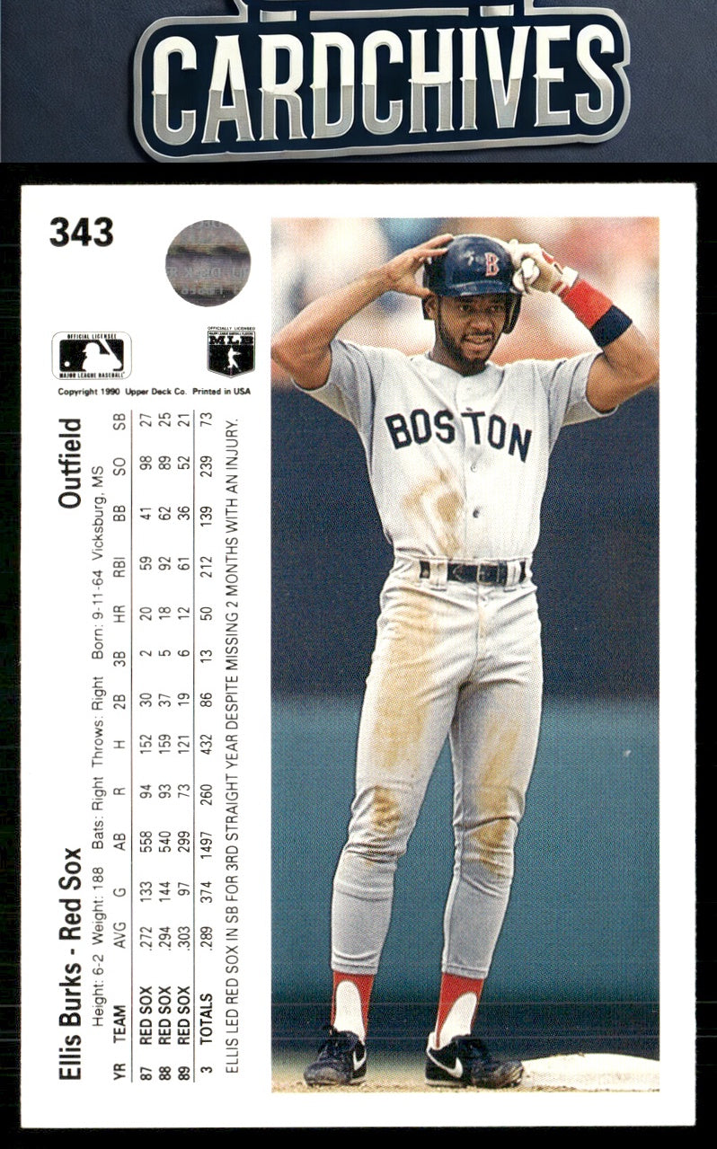 Ellis Burks 1990 Upper Deck #343
