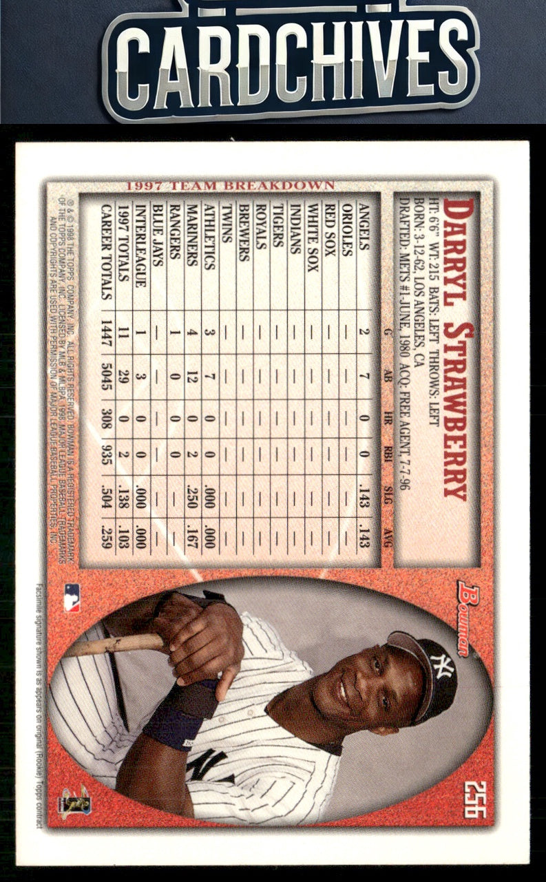 Darryl Strawberry 1998 Bowman #256