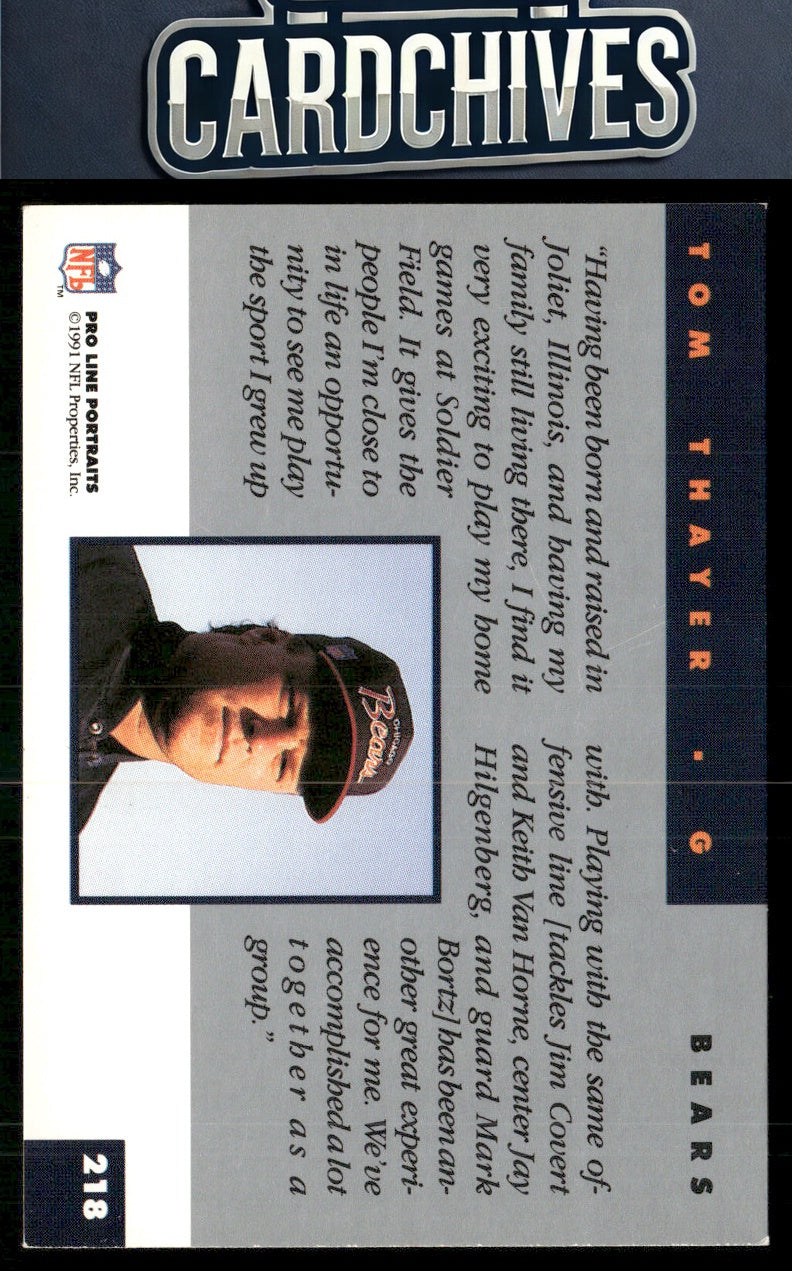 Tom Thayer 1991 Pro Line Portraits #218