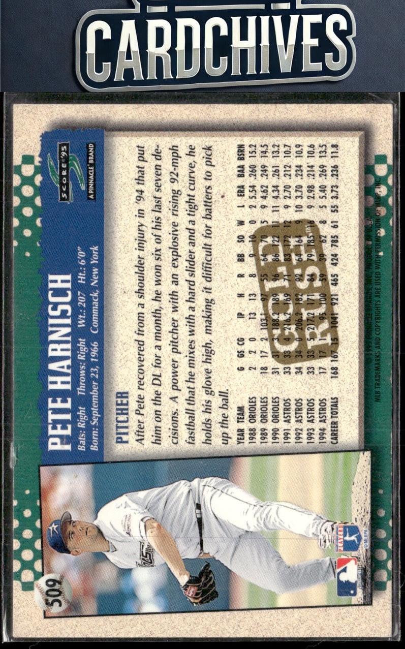 Pete Harnisch 1995 Score #509 Gold Rush