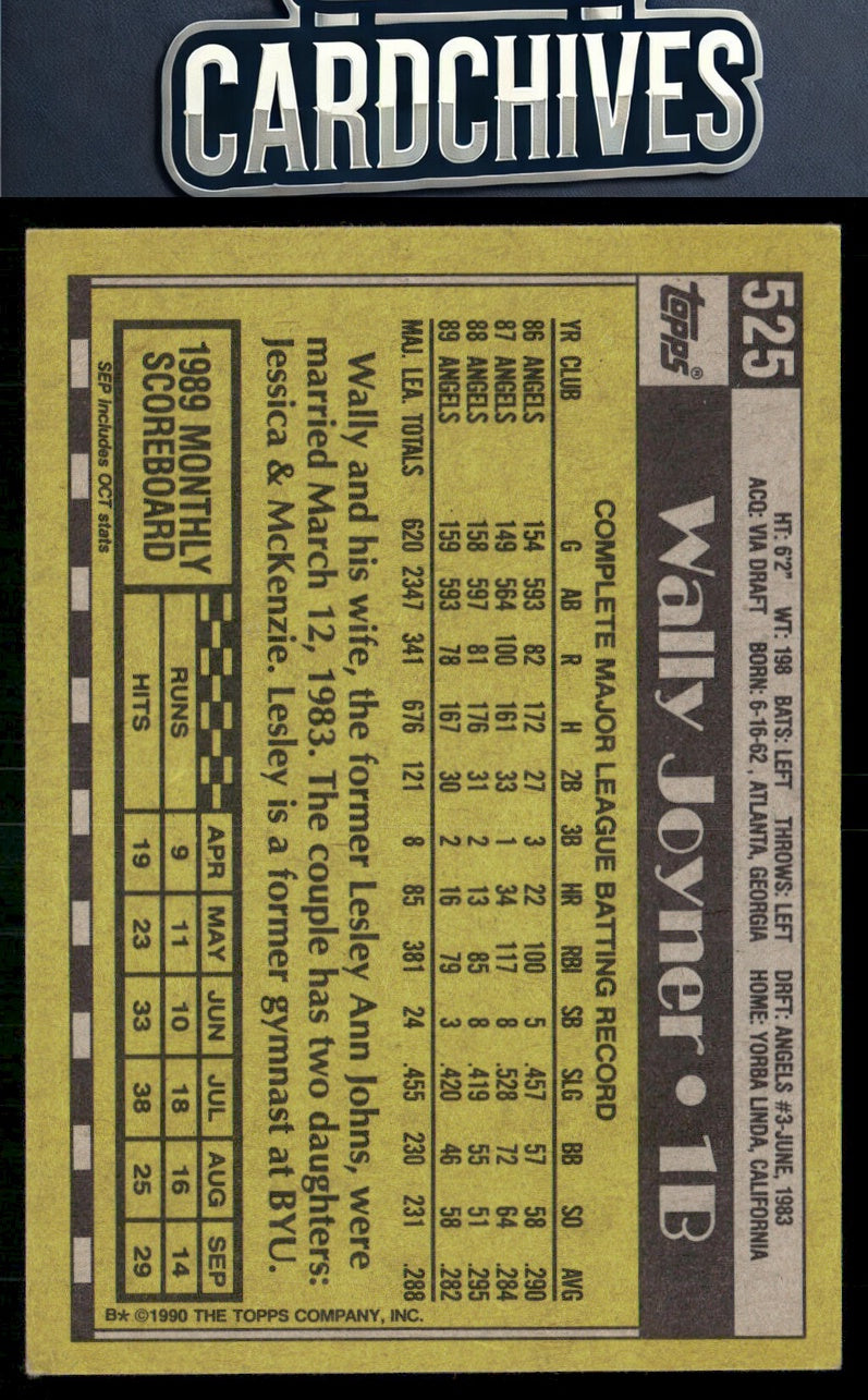 Wally Joyner 1990 Topps #525