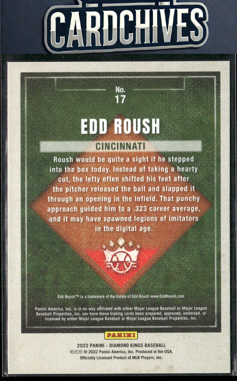 Edd Roush 2022 Panini Diamond Kings #17 Artist's Proof Blue