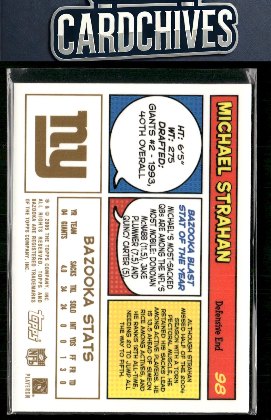 Michael Strahan 2005 Bazooka #98 Gold