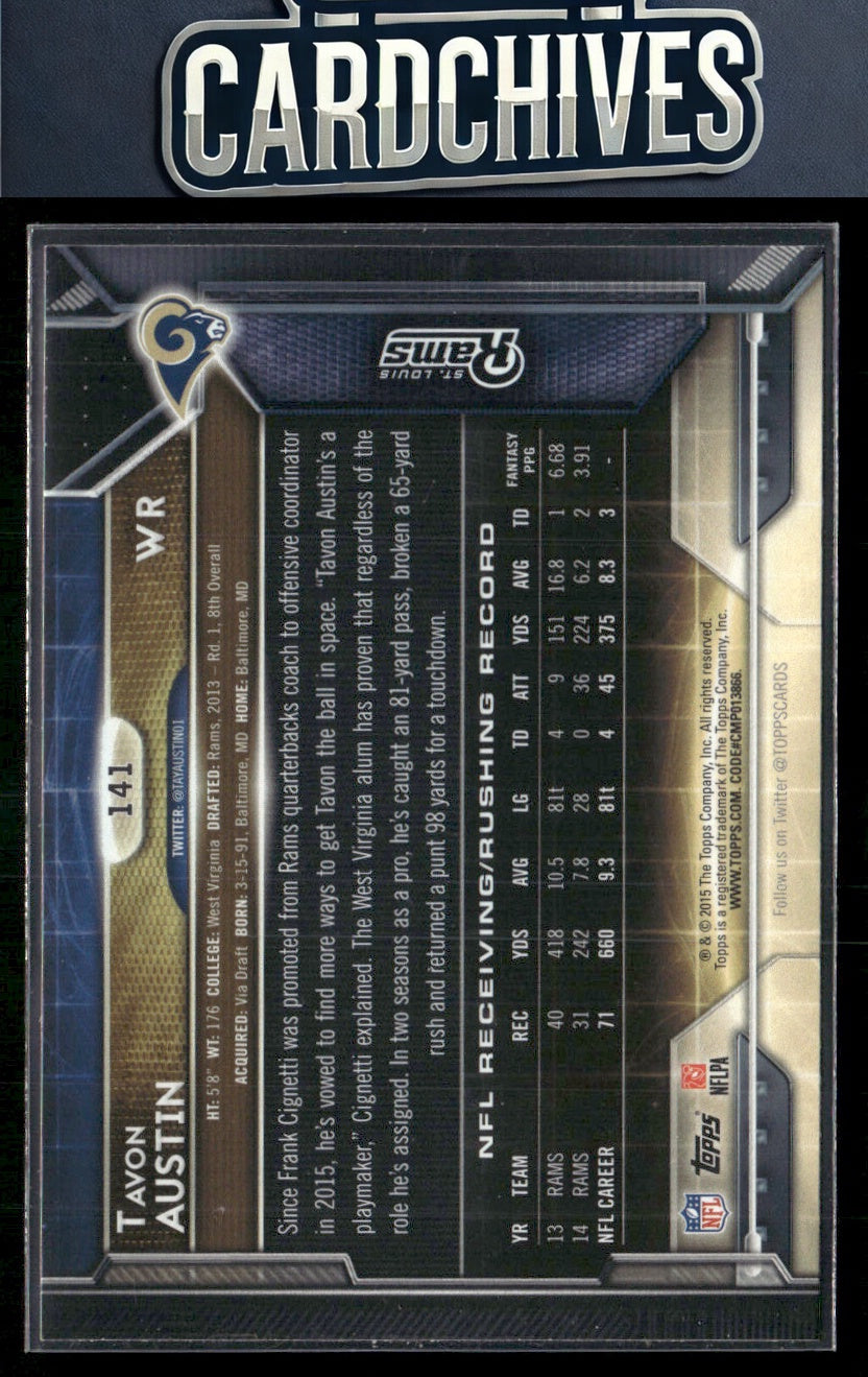 Tavon Austin 2015 Topps #141 Super Bowl 50