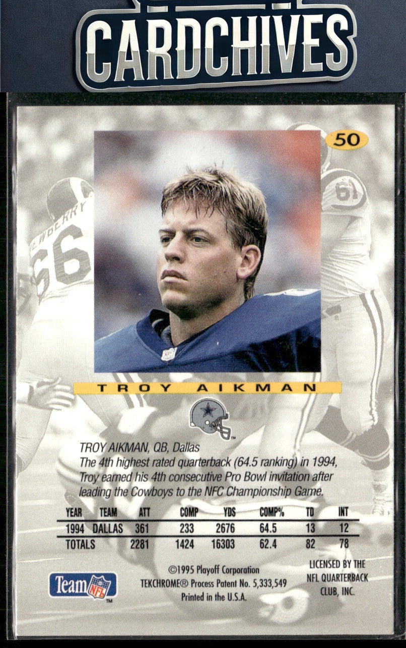 Troy Aikman 1995 Playoff Absolute #50