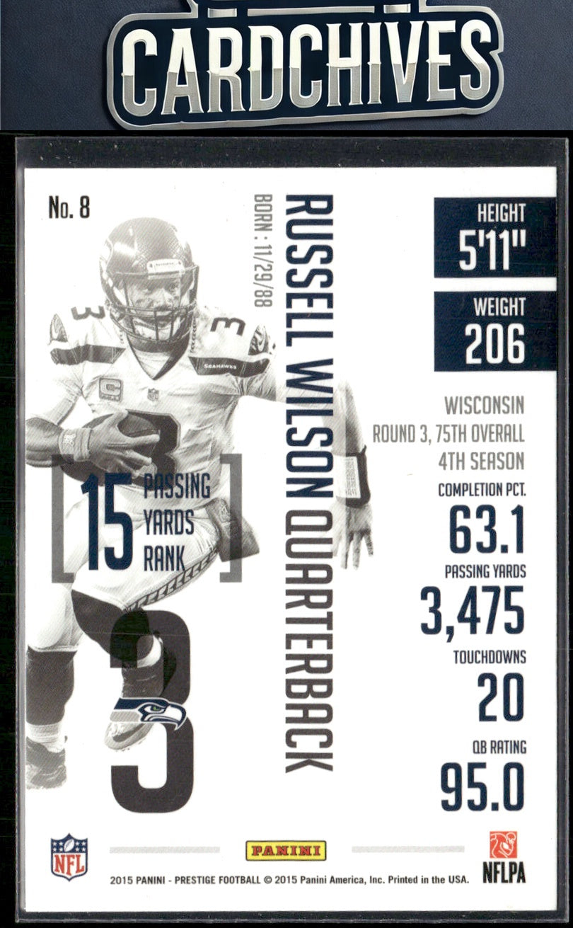 Russell Wilson 2015 Panini Prestige #8