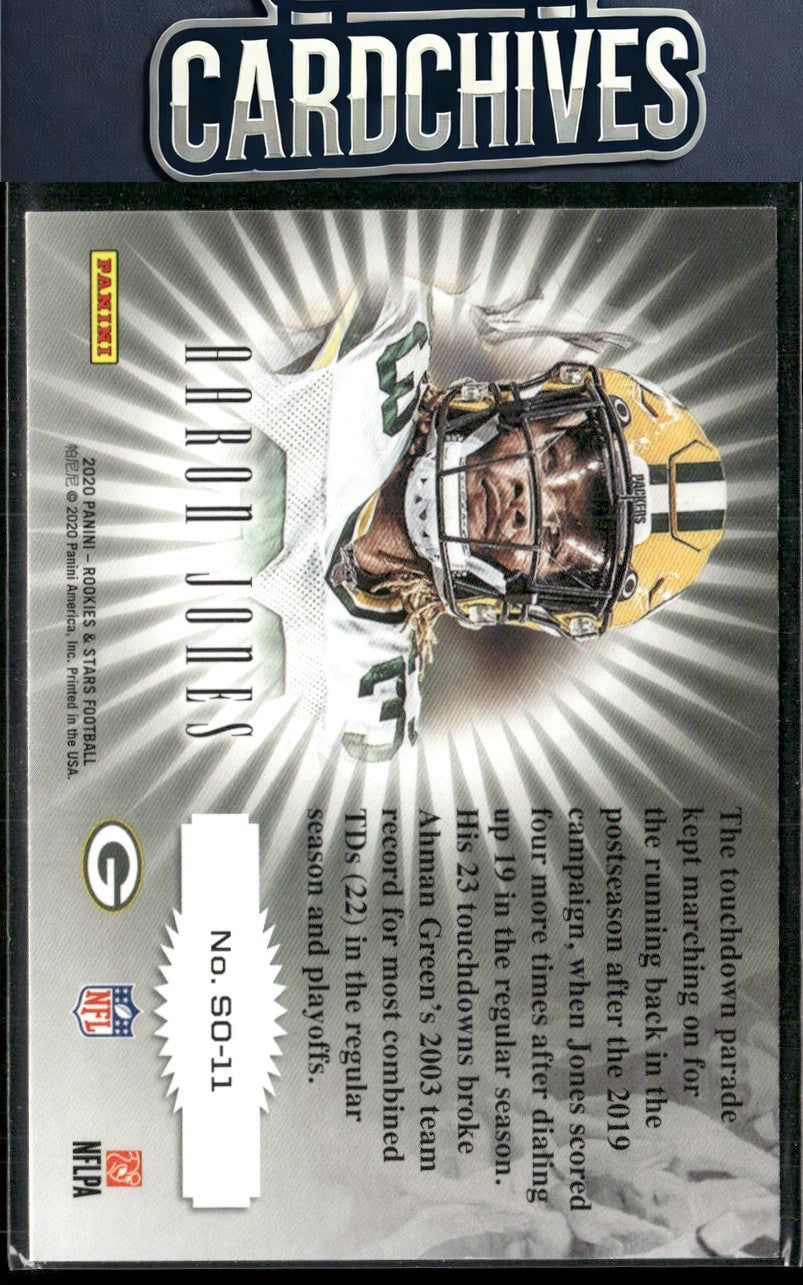 Aaron Jones 2020 Panini Rookies & Stars #SO-11 Standing Ovation