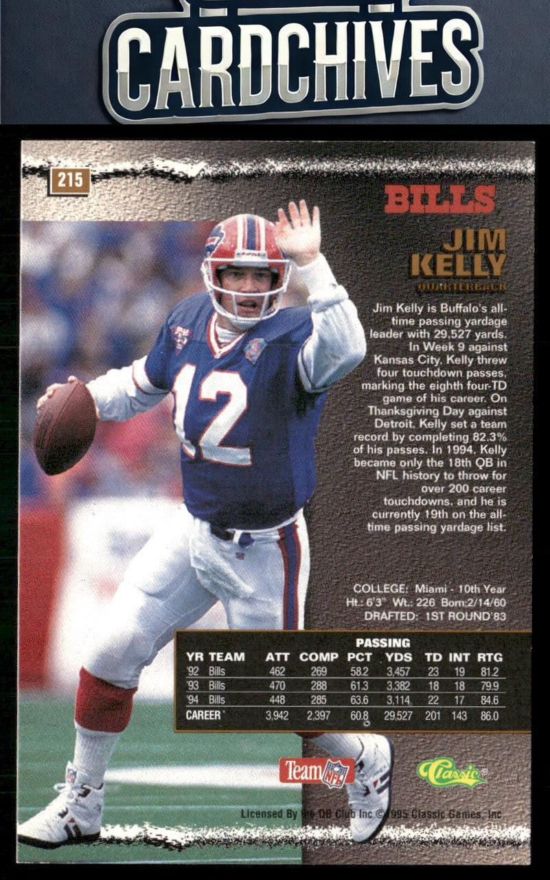 Jim Kelly 1995 Pro Line #215