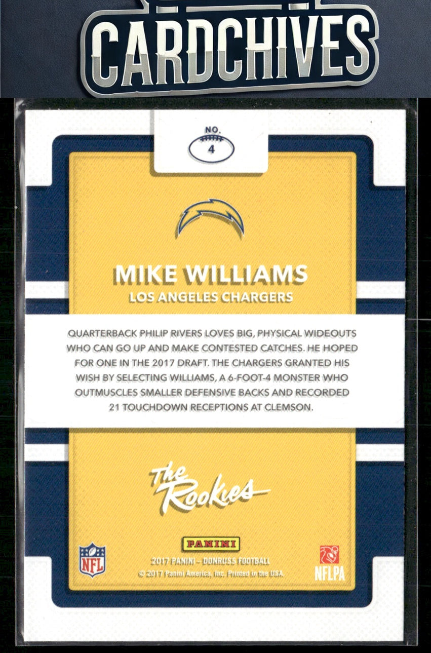 Mike Williams 2017 Donruss Optic #4 The Rookies