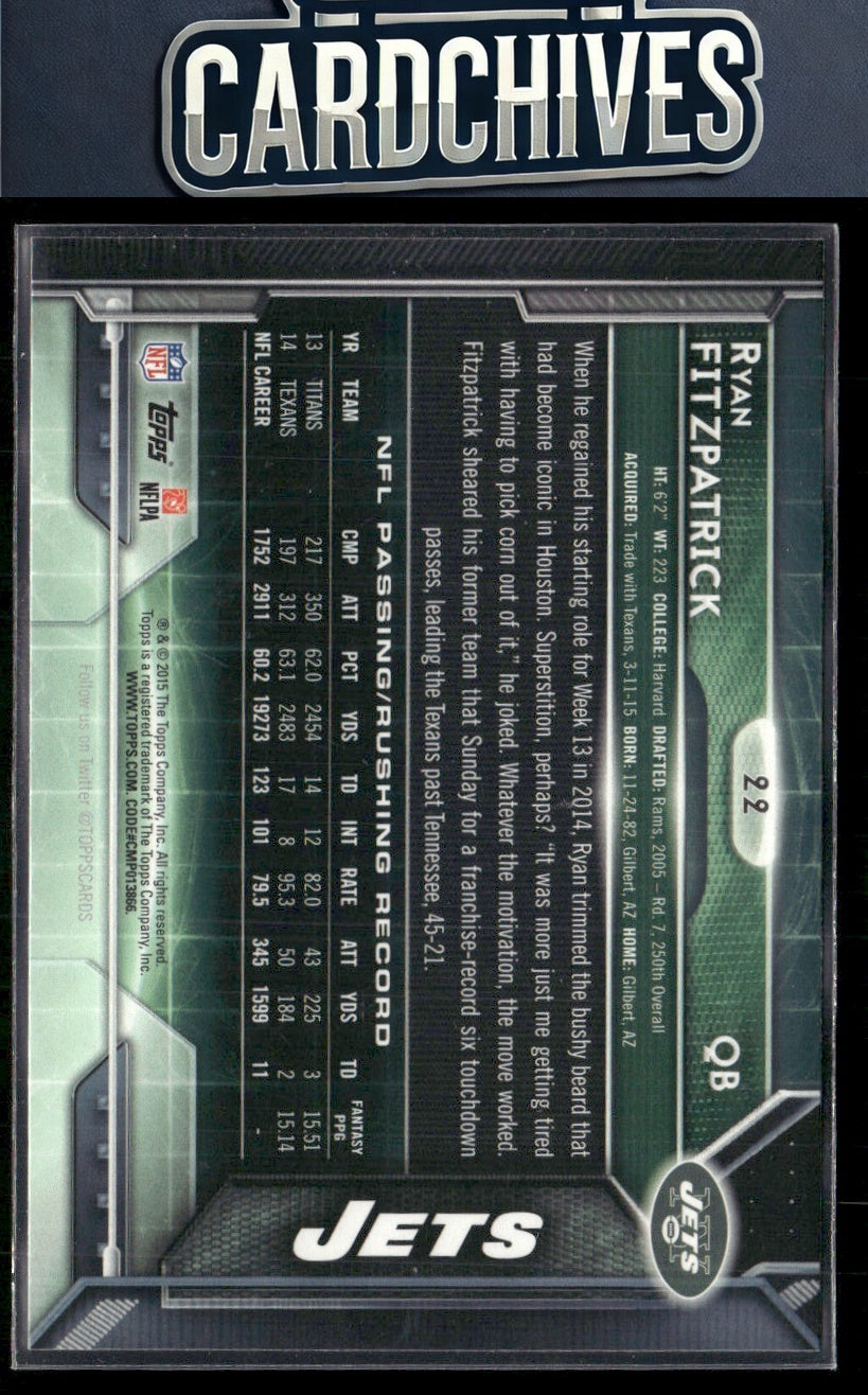 Ryan Fitzpatrick 2015 Topps #22