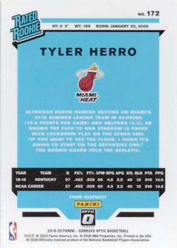 Tyler Herro 2019-20 Donruss Optic #172 Silver WavePSA 10 GEM MT