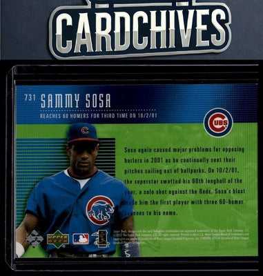 Sammy Sosa 2002 Upper Deck #731