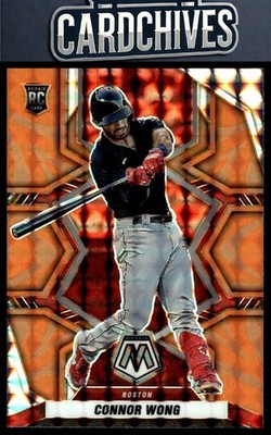 Connor Wong 2022 Panini Mosaic #210 Reactive Orange Mosaic
