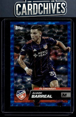 Álvaro Barreal 2023 Topps MLS #84 Icy Blue Foil #/25 SN