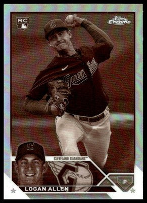 Logan Allen 2023 Topps Chrome Update #USC186 Sepia Rookie RC