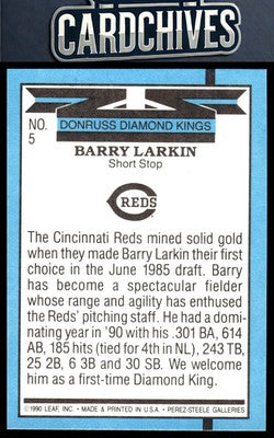 Barry Larkin 1991 Donruss #5