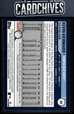 Kevin Kiermaier 2021 Topps Big League #28 Orange