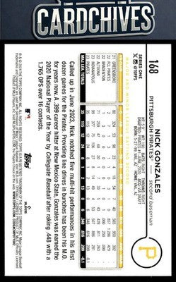 Nick Gonzales 2024 Topps #168 Rookie RC