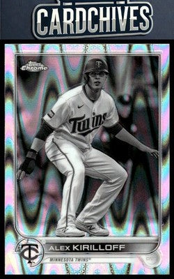 Alex Kirilloff 2022 Topps Chrome Sonic #105 Black & White RayWave