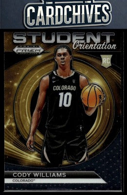 Cody Williams 2024 Panini Prizm Draft Picks #23 Student Orientation
