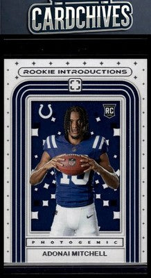 Adonai Mitchell 2024 Panini Photogenic #15 Rookie Introductions