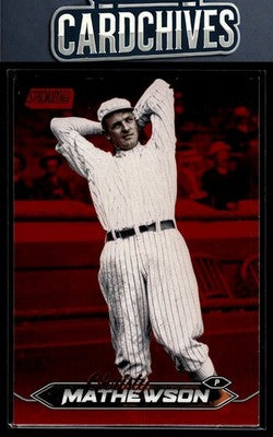 Christy Mathewson 2024 Stadium Club #169 Red Foil