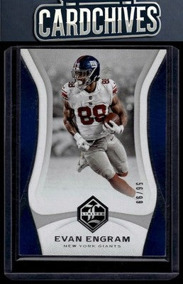 Evan Engram 2018 Panini Limited #72 Silver Spotlight #/99 SN