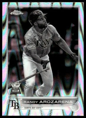 Randy Arozarena 2022 Topps Chrome Sonic Tampa Bay Rays #161 BW RayWave