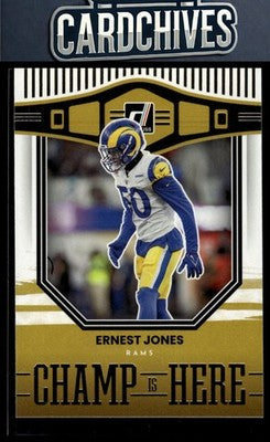 Ernest Jones 2022 Donruss #CIH-15 Champ is Here