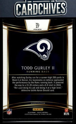 Todd Gurley II 2018 Panini Select #27 Silver Prizm