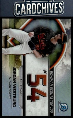 Jordan Westburg 2023 Bowman #BTP-54 Bowman Scouts Top 100